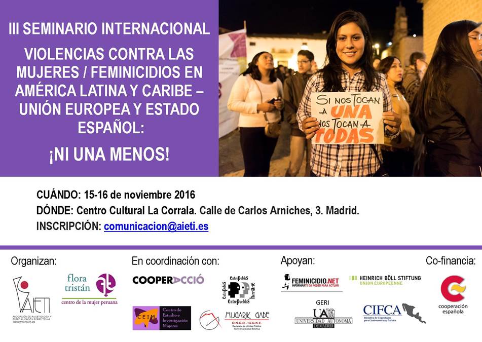 Tercer seminario internacional de violencia contra las mujeres y feminicidio
